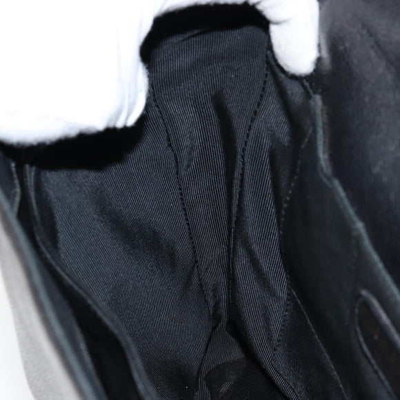 CHANEL Briefcase Caviar Skin Black Gold CC Auth bs29898