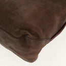 Berluti Shoulder Bag Leather Brown Silver Auth bs29899-17