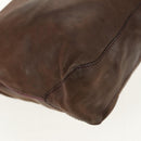 Berluti Shoulder Bag Leather Brown Silver Auth bs29899-18