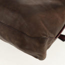 Berluti Shoulder Bag Leather Brown Silver Auth bs29899-19