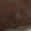 Berluti Shoulder Bag Leather Brown Silver Auth bs29899-20