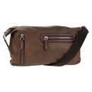 Berluti Shoulder Bag Leather Brown Silver Auth bs29899-1