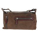 Berluti Shoulder Bag Leather Brown Silver Auth bs29899-13