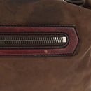 Berluti Shoulder Bag Leather Brown Silver Auth bs29899-2