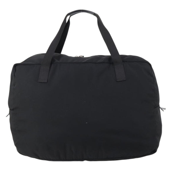 GUCCI Boston Bag Nylon Black Silver 012 0389 Auth bs29901