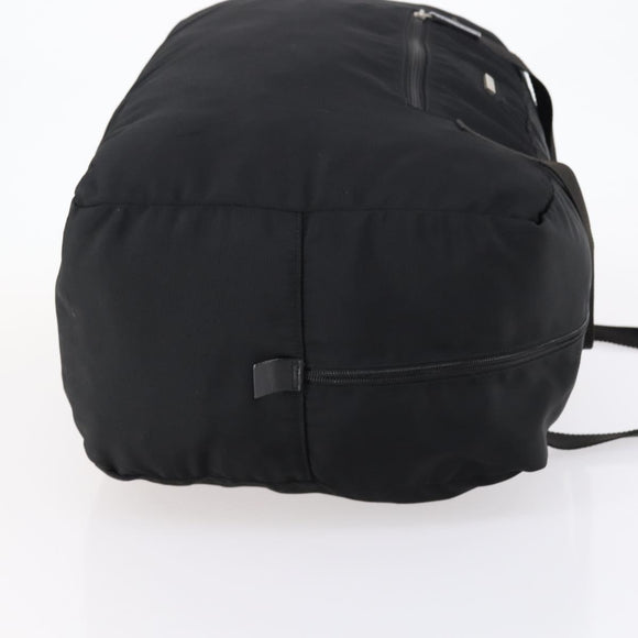 GUCCI Boston Bag Nylon Black Silver 012 0389 Auth bs29901