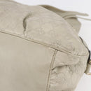 GUCCI GG Canvas Guccissima Historia Bag Leather White Gold 197019 Auth bs29904-9