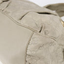 GUCCI GG Canvas Guccissima Historia Bag Leather White Gold 197019 Auth bs29904-15