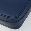 GUCCI Diamante Shoulder Bag Leather Blue Gold 201443 Auth bs29905-10