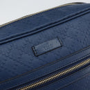 GUCCI Diamante Shoulder Bag Leather Blue Gold 201443 Auth bs29905-14