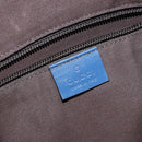 GUCCI Diamante Shoulder Bag Leather Blue Gold 201443 Auth bs29905-17
