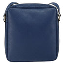 GUCCI Diamante Shoulder Bag Leather Blue Gold 201443 Auth bs29905-3