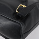 GUCCI Bamboo Backpack Leather Black Gold 003 2058 0030 Auth bs29906-9