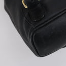 GUCCI Bamboo Backpack Leather Black Gold 003 2058 0030 Auth bs29906-18