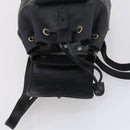 GUCCI Bamboo Backpack Leather Black Gold 003 2058 0030 Auth bs29906-10