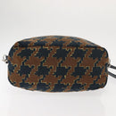 PRADA Tote Bag Canvas 2way Navy Brown Auth bs29907-5