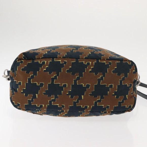 PRADA Tote Bag Canvas 2way Navy Brown Auth bs29907