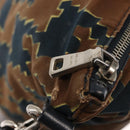 PRADA Tote Bag Canvas 2way Navy Brown Auth bs29907-21