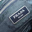 PRADA Tote Bag Canvas 2way Navy Brown Auth bs29907-22