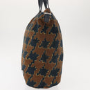 PRADA Tote Bag Canvas 2way Navy Brown Auth bs29907-3