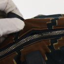 PRADA Tote Bag Canvas 2way Navy Brown Auth bs29907-7