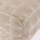 CHANEL New Travel Line Pouch Nylon Beige CC Auth bs29909-16