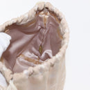 CHANEL New Travel Line Pouch Nylon Beige CC Auth bs29909-18