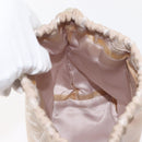 CHANEL New Travel Line Pouch Nylon Beige CC Auth bs29909-19