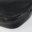 CELINE Shoulder Bag Leather Black Gold Auth bs29910-9