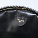 CELINE Shoulder Bag Leather Black Gold Auth bs29910-18