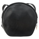 CELINE Shoulder Bag Leather Black Gold Auth bs29910-2