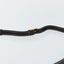 CELINE Shoulder Bag Leather Black Gold Auth bs29910-8