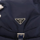 PRADA Backpack Nylon Navy Silver Auth bs29913-20