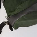 PRADA Backpack Nylon Khaki Silver Auth bs29914-17
