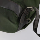 PRADA Backpack Nylon Khaki Silver Auth bs29914-18