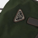 PRADA Backpack Nylon Khaki Silver Auth bs29914-20