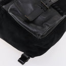 PRADA Backpack Leather Suede Black Auth bs29915-16