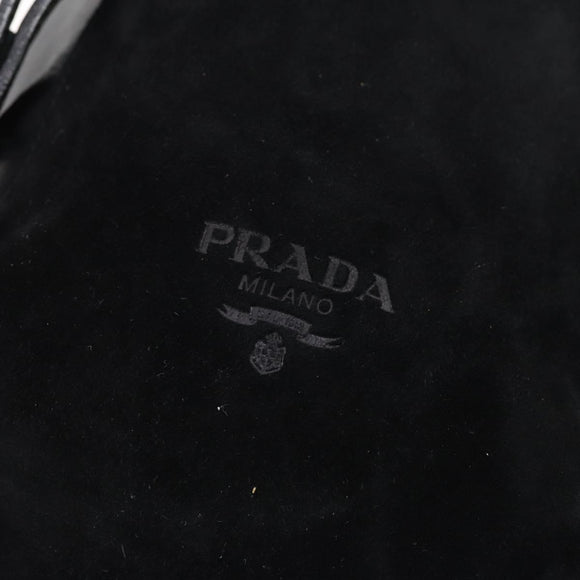 PRADA Backpack Leather Suede Black Auth bs29915