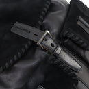 PRADA Backpack Leather Suede Black Auth bs29915-21