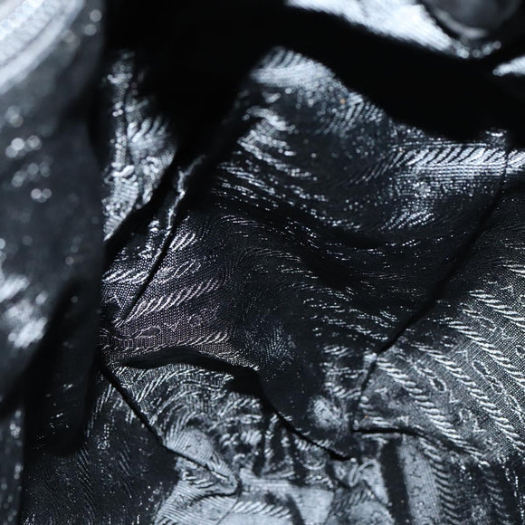 PRADA Backpack Leather Suede Black Auth bs29915