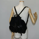PRADA Backpack Leather Suede Black Auth bs29915-28