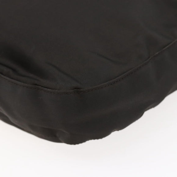 PRADA Chain Shoulder Bag Nylon Brown Auth bs29917