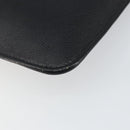 SAINT LAURENT Shoulder Bag Leather Black Gold Auth bs29919-10