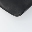 SAINT LAURENT Shoulder Bag Leather Black Gold Auth bs29919-11