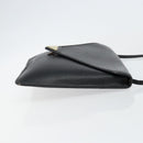 SAINT LAURENT Shoulder Bag Leather Black Gold Auth bs29919-4