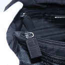 PRADA Tote Bag Nylon Black Silver Auth bs29920-18