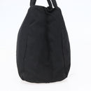 PRADA Tote Bag Nylon Black Silver Auth bs29920-4