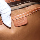 CELINE Macadam Canvas Clutch Bag PVC Brown Gold Auth bs29921-9