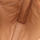 CELINE Macadam Canvas Clutch Bag PVC Brown Gold Auth bs29921-17