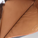 CELINE Macadam Canvas Clutch Bag PVC Brown Gold Auth bs29921-18